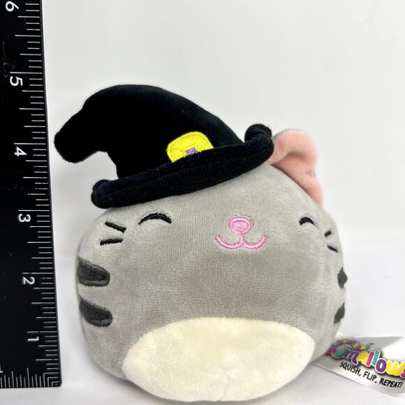Squishmallow Tally Dante FlipAmallows Demon Cat Hat Spooky Plush Stuffed Animal - Picture 2 of 10